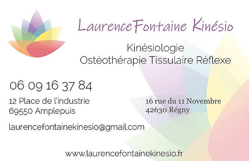 Photo de couverture Laurence Fontaine Kinésio EI